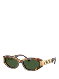 Versace cat eye sunglasses brown tortoise green, UK version
