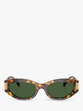 Versace cat eye sunglasses brown tortoise green, UK version