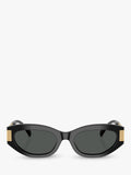 Versace cat's eye sunglasses black frame grey lenses 54mm, UK version