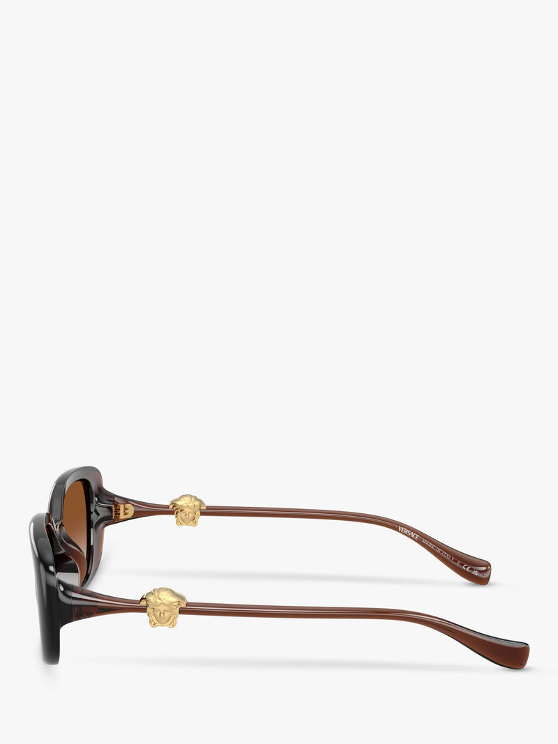 Versace women's pillow sunglasses brown gradient lenses, UK version