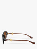Versace women's pillow sunglasses brown gradient lenses, UK version