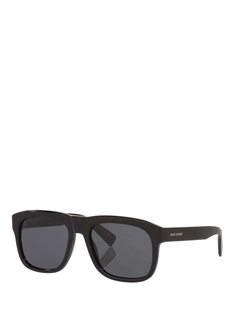 Yves Saint Laurent men's rectangular black sunglasses - British product