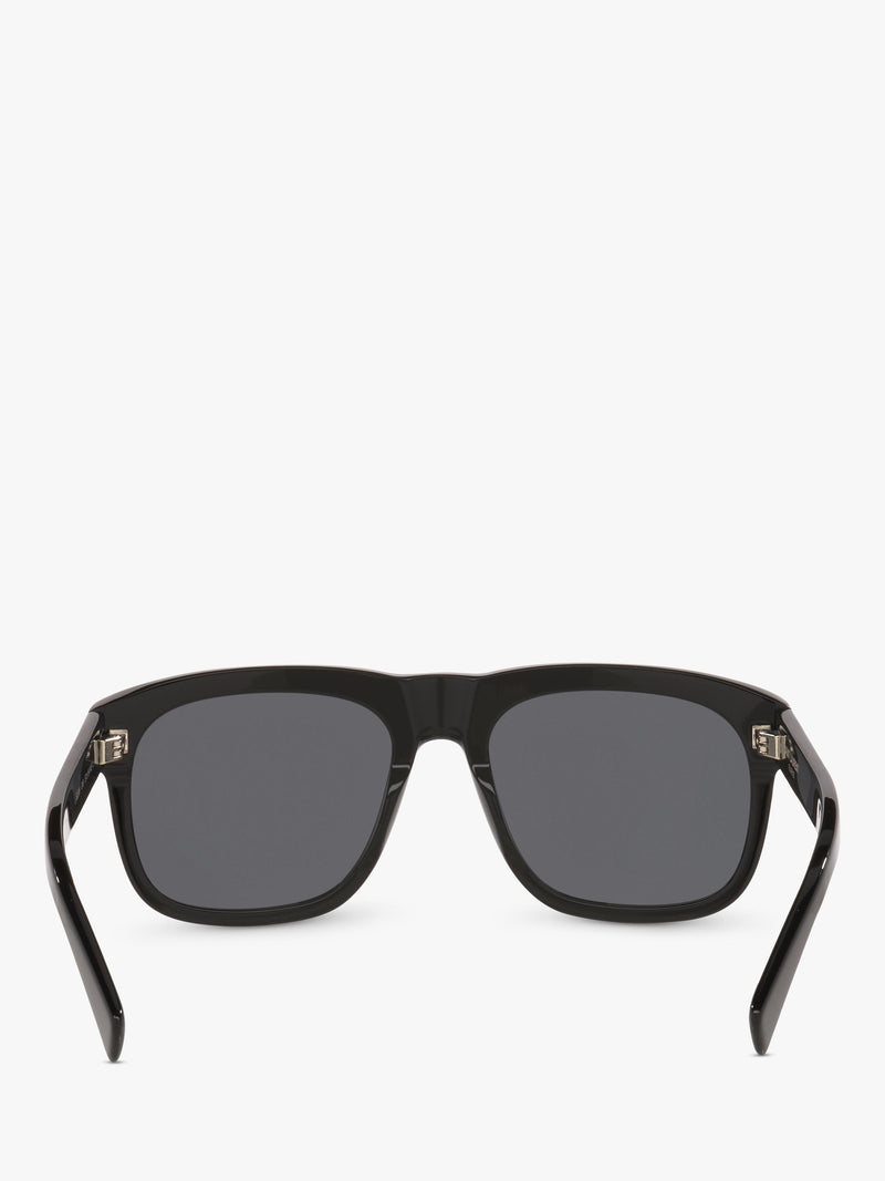 Yves Saint Laurent men's rectangular black sunglasses - British product