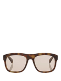 YSL square sunglasses tortoise brown beige, imported from the UK