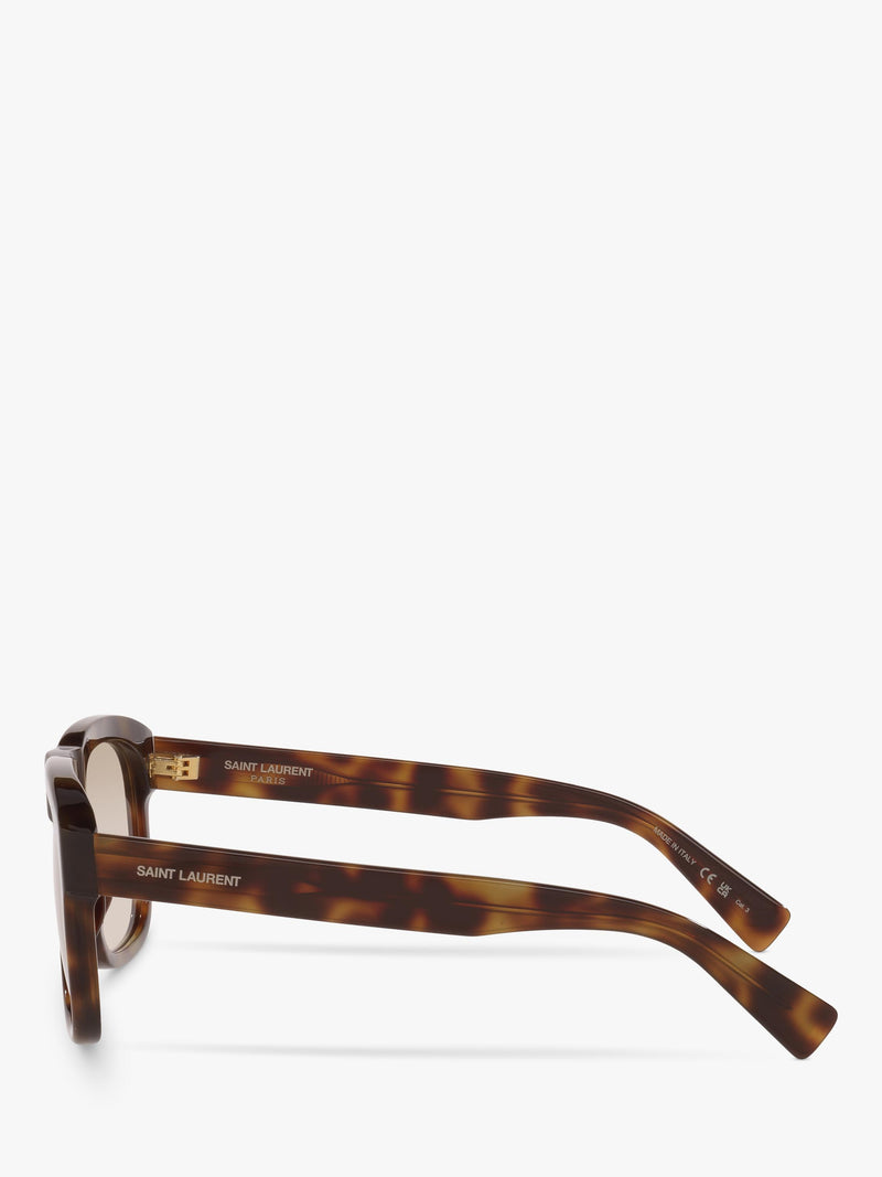 YSL square sunglasses tortoise brown beige, imported from the UK