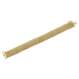 Costco 18ct yellow gold mesh bracelet 7.75 inches, imported from the UK