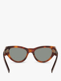 Yves Saint Laurent cat eye tortoise green sunglasses, imported from the UK
