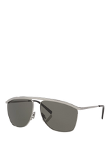 John Lewis Yves Saint Laurent Aviator Sunglasses Silver- Buy online at McGrocer