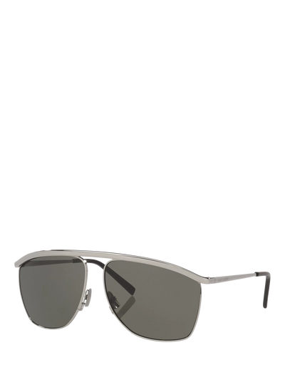 John Lewis Yves Saint Laurent Aviator Sunglasses Silver- Buy online at McGrocer