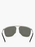 Yves Saint Laurent aviator sunglasses in silver, imported from the UK