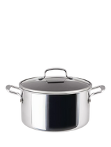 John Lewis Circulon ScratchDefense Clad Stainless Steel Non-Stick Stockpot with Lid, 26cm- Buy online at McGrocer