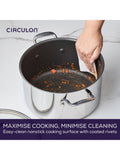Circulon ScratchDefense non-stick stockpot 26cm stainless steel - British product