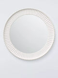 John Lewis carved round wall mirror 70cm white - British product