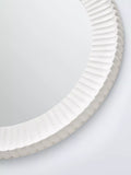 John Lewis carved round wall mirror 70cm white - British product