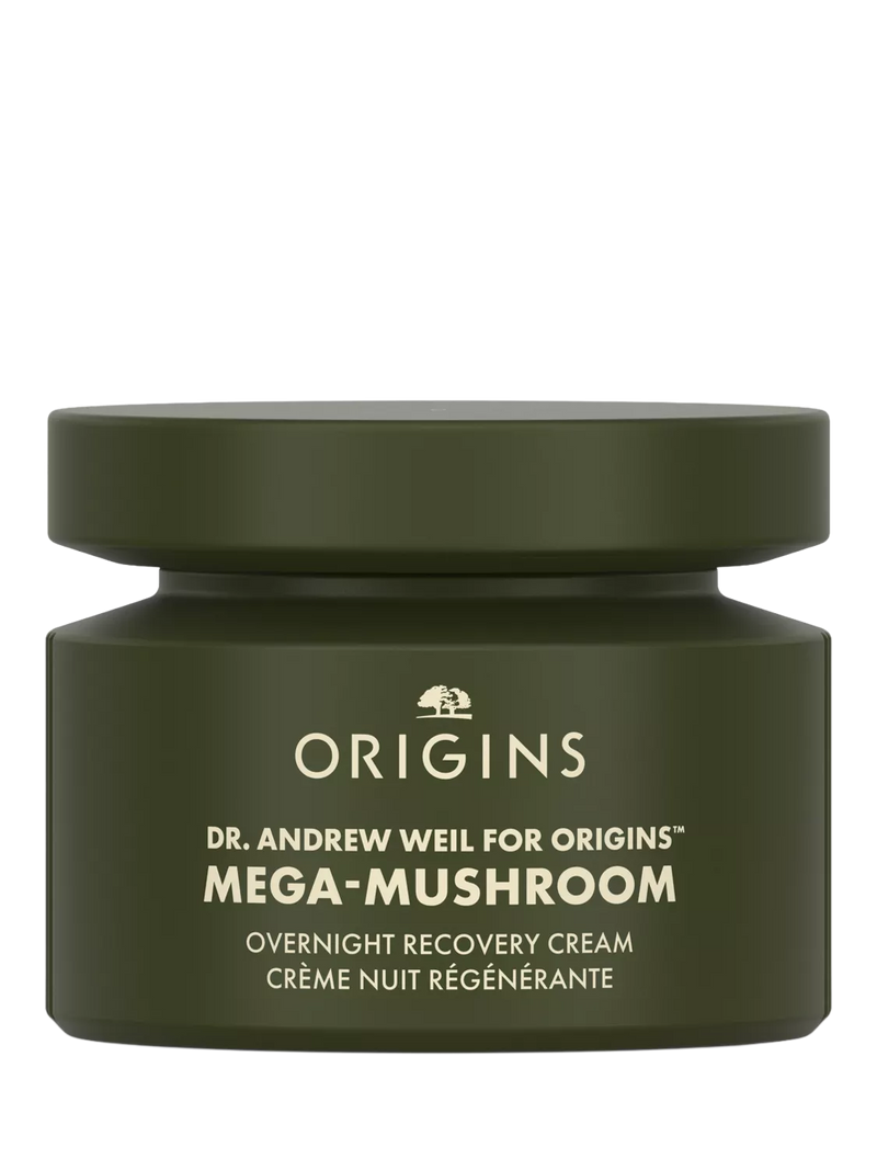 Origins Mega-Mushroom Overnight Recovery night cream 50ml, imported from the UK