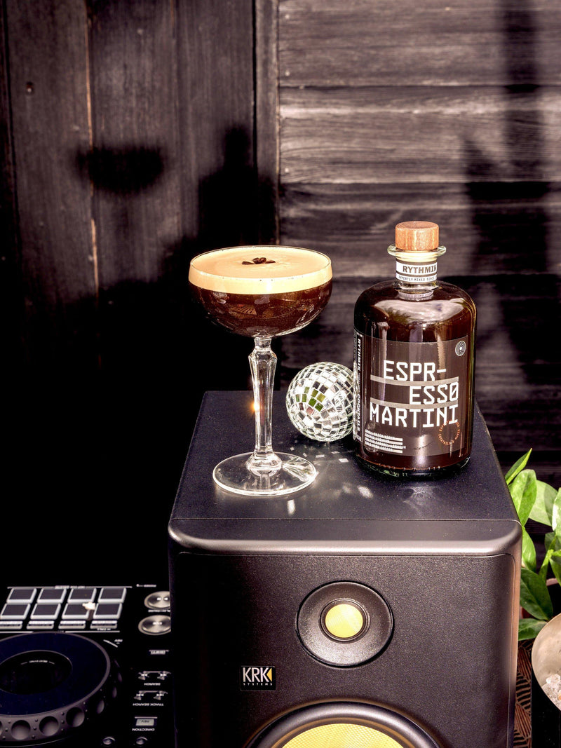 Rythmik Cocktails espresso martini cocktail 20cl, imported from the UK