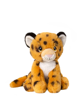 John Lewis Cheetah Plush Soft Toy with Embroidered Details, 18cm, Made from Recycled Materials- Buy online at McGrocer