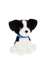 John Lewis Sitting Border Collie Soft Toy with Embroidered Details and Velvet Collar, 23cm- Buy online at McGrocer