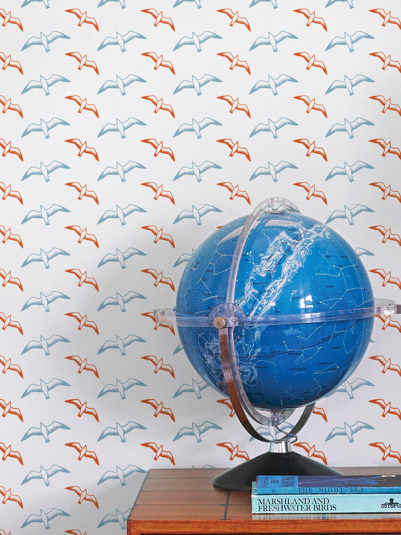 Mini Moderns Gulls wallpaper Chalkhill Blue roll, UK version