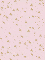 John Lewis Mini Moderns Star-Ling Rose Wallpaper Marais/Gold- Buy online at McGrocer