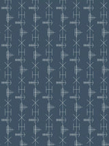 John Lewis Mini Moderns Transmission Wallpaper, Washed Denim- Buy online at McGrocer