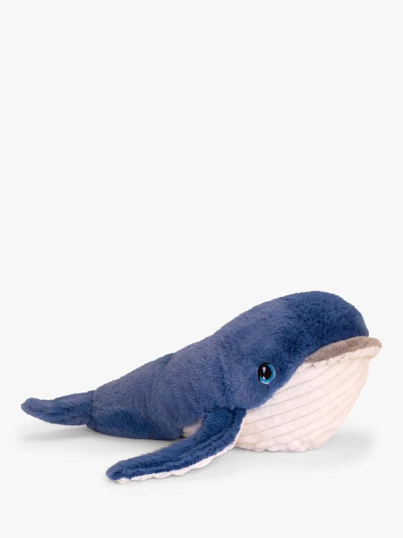 Keel Toys Keeleco whale soft toy from the Sealife Collection, 25cm, UK version