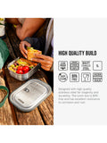 black+blum large stainless steel lunch box 1L olive - British product