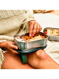 black+blum large stainless steel lunch box 1L olive - British product