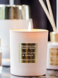 Stoneglow Ylang Ylang and Amber scented candle 220g, imported from the UK