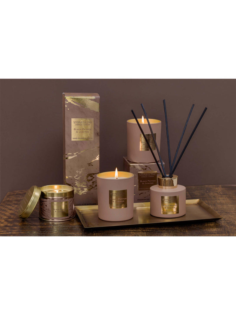 Stoneglow Black Pepper & Juniper reed diffuser 120ml, UK version