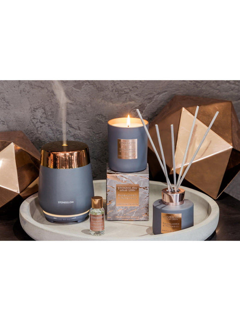 Stoneglow sandalwood and patchouli reed diffuser 120ml, UK version