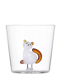 Ichendorf Milano Tabby Cat amber tail glass tumbler 350ml - British product