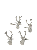 John Lewis Culinary Concepts Stag Napkin Rings Set of 4- Buy online at McGrocer