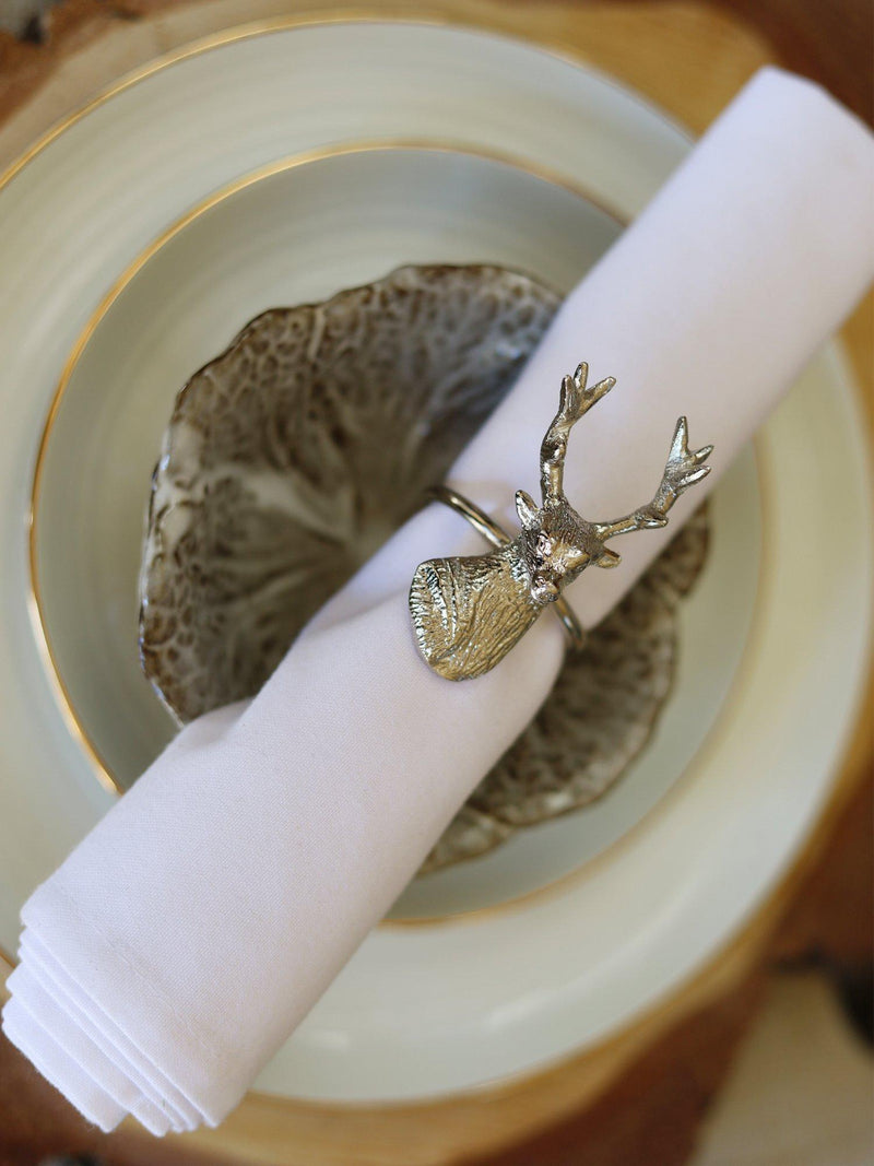 Culinary Concepts stag napkin rings set of 4 - British product