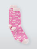 John Lewis heart wool blend crew socks one size, UK version