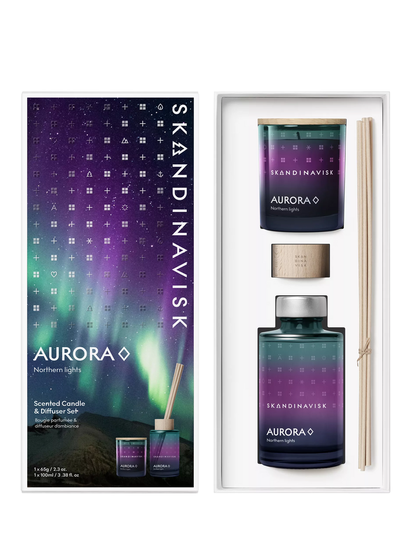 SKANDINAVISK Aurora home fragrance gift set, imported from the UK