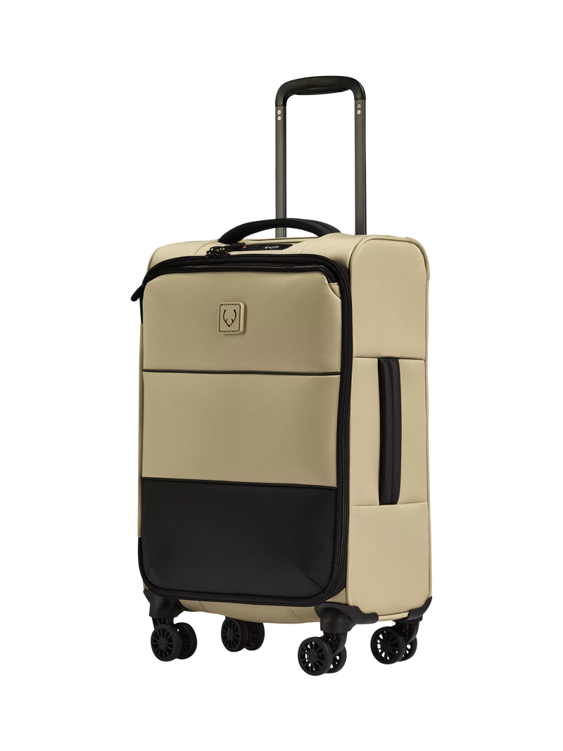Antler Soft Stripe 2.0 cabin suitcase 55cm sand - British product
