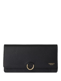 Osprey London Harper leather matinee purse in black (British brand)