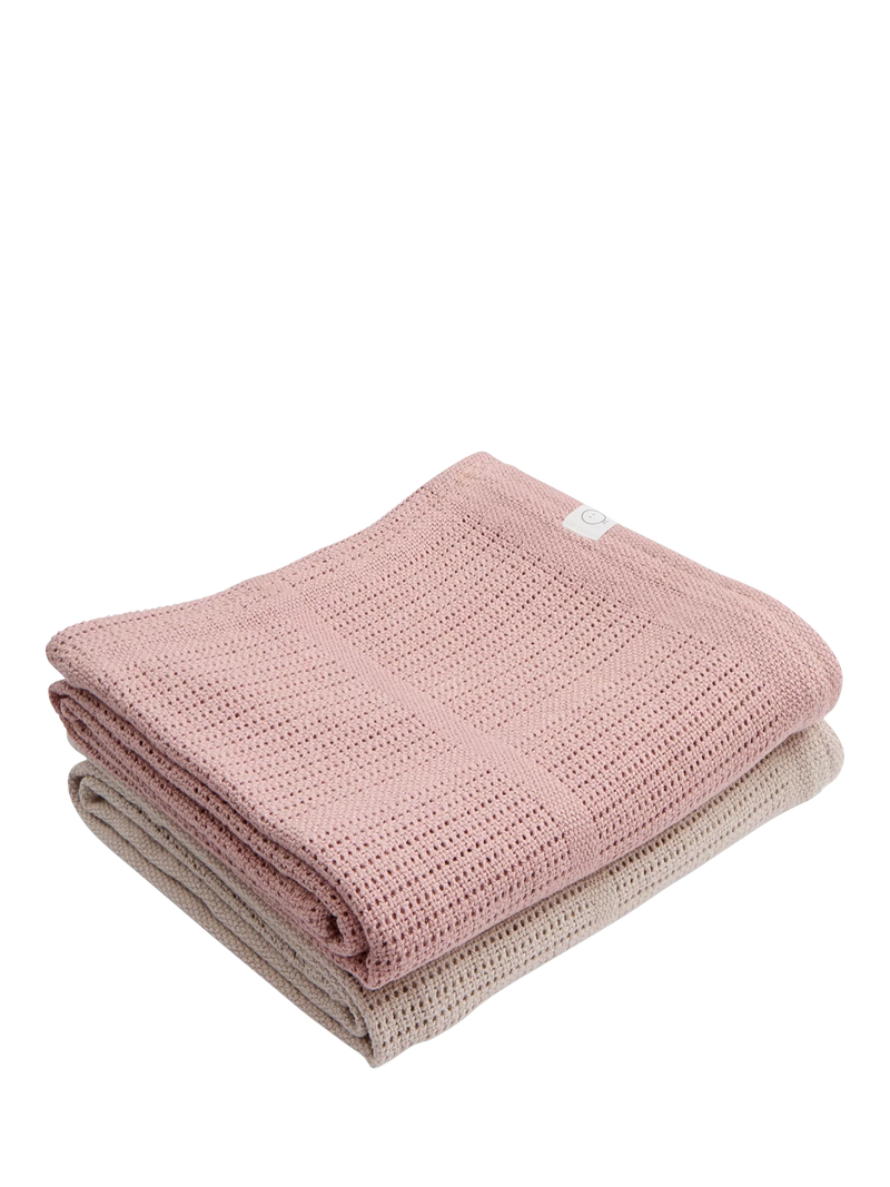 MORI Baby Cotton Blend Cellular Blanket Pack of 2