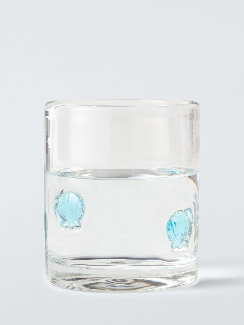 John Lewis scallop shell glass tumbler 375ml, imported from the UK