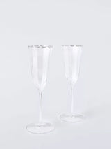 John Lewis John Lewis Tulip Glass Champagne Flute Set of 2 160ml Clear- Buy online at McGrocer