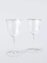 John Lewis John Lewis Tulip Wine Glass, Set of 2, 100ml, Clear- Buy online at McGrocer
