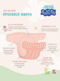 Modern Cloth Nappies reusable nappy Clouds Peppa one size (British brand)