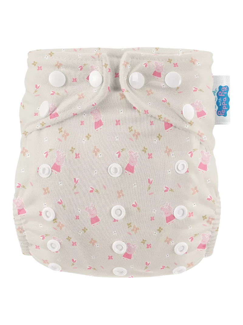 Modern Cloth Nappies reusable nappy Peppa Floral one size (British brand)