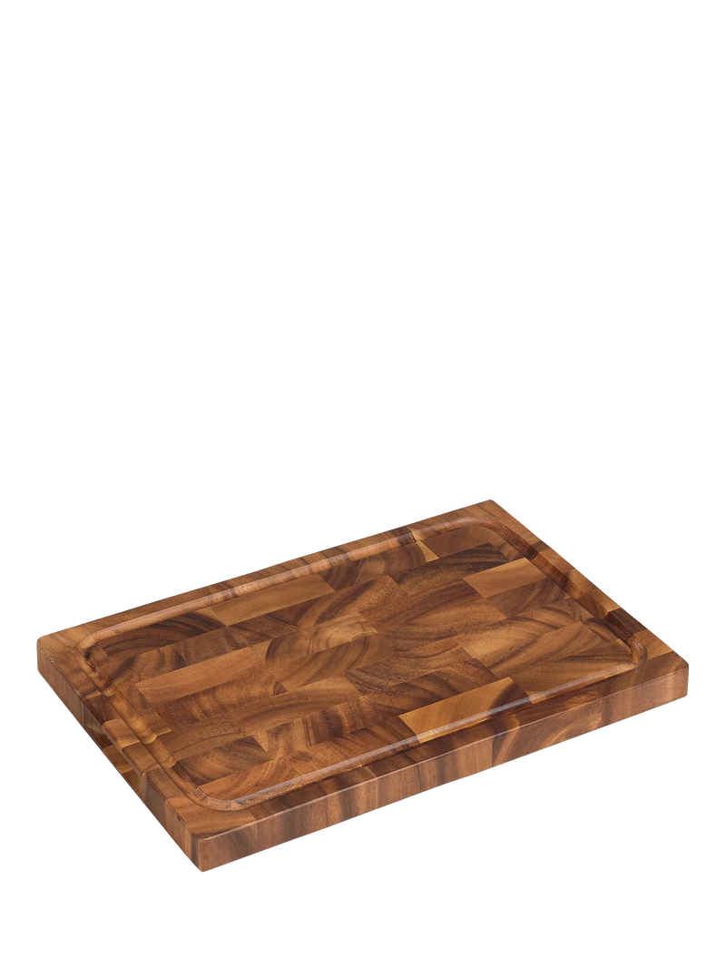 Tala acacia wood chopping board with juice grooves 42cm, imported from the UK