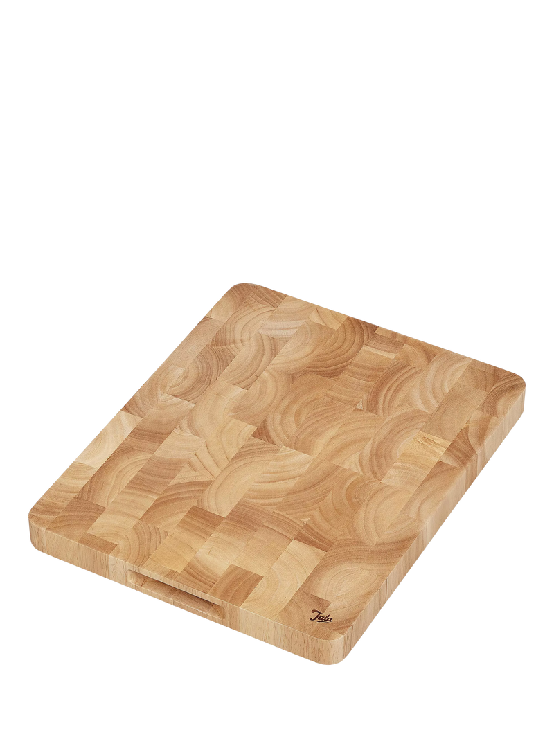 Tala rectangular rubber wood end grain chopping board 37cm, imported from the UK