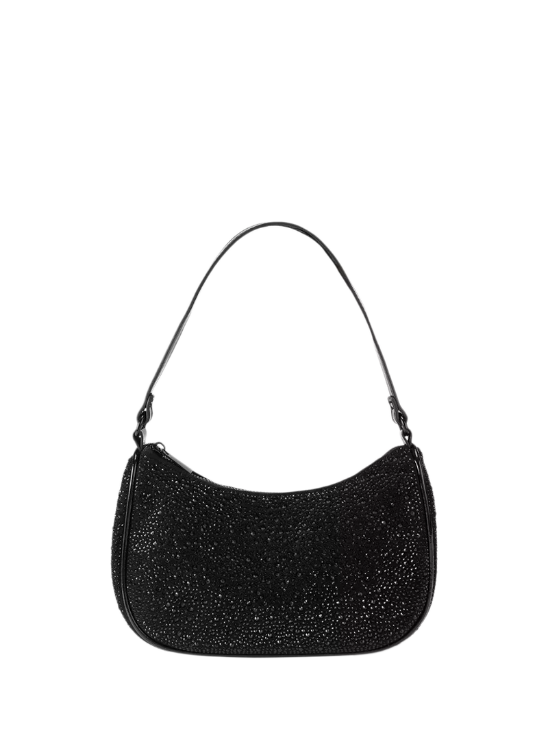 Miss KG black embellished shoulder bag - British product