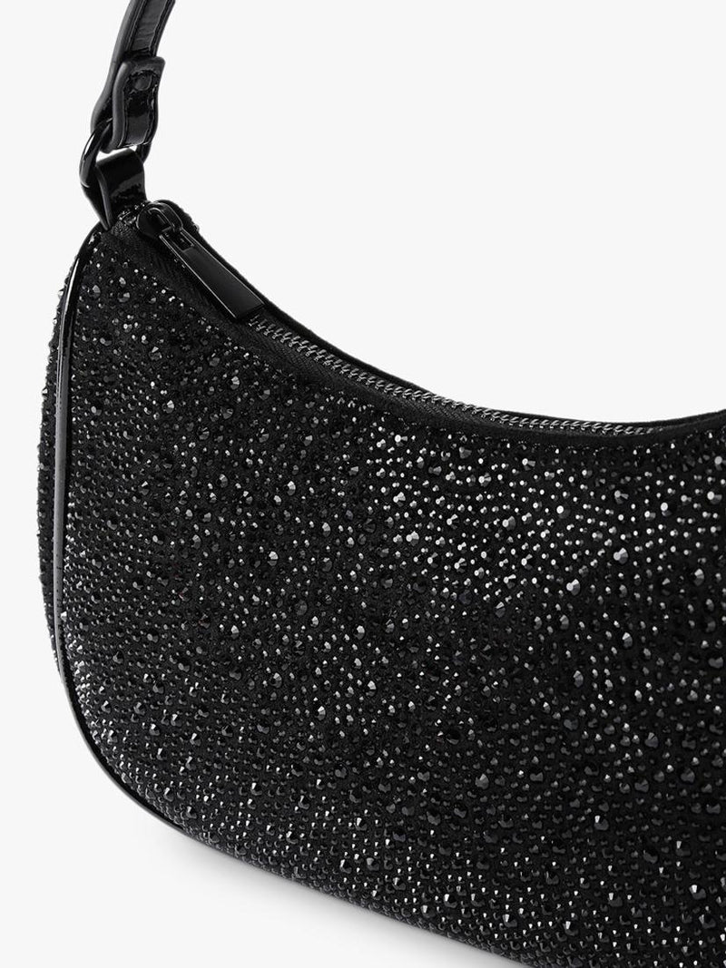 Miss KG black embellished shoulder bag - British product