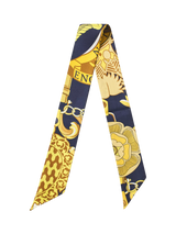 John Lewis Aspinal of London Silk Scarf Navy/Multi- Buy online at McGrocer
