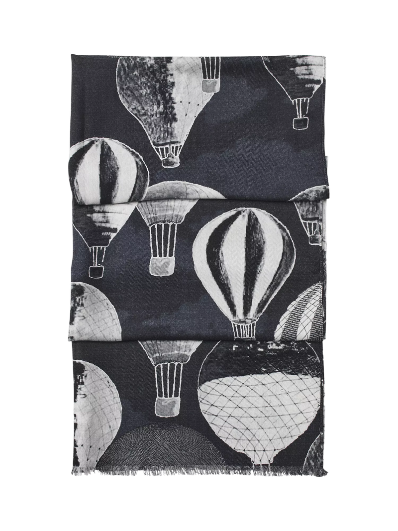 Aspinal of London printed wool scarf, imported from the UK
